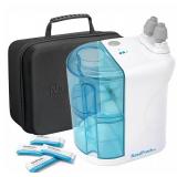 NASALFRESH MD Premium BundleâDual Powered Nasal Irrigation System Nasal Rinse and Wash, Sinus Decongestant Relief System, 60 Saline Packets, Case, Rechargeable, 2 Sets of Nose PillowsâSnorin