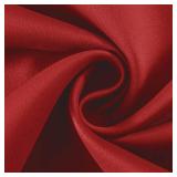 Joydeco Blackout Curtains 72 Inch Length 2 Panels Set, Thermal Insulated Long Curtains& Drapes 2 Burg, Room Darkening Grommet Drapes for Living Room Bedroom Window (W52 x L72 Inch, Red)