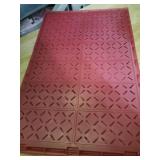 Red Plastic Folding Storage Crate