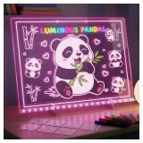 LED Drawing Board, Class Valentines Day Gifts for Kids Toys, 17\' Light Up Acrylic Dry Erase Led Note Board with Colors, Doodle Glow Board, Magic Drawing Tablet as Birthday Gifts for Girls Boys