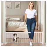 Freestanding Short Dog Gate, 13\' Tall Small Pet Gate Easily Step Over, 16\'- 44'' Width Expandable Metal Small Puppy Gatefor Stairs, Doorways, Kitchen,House Indoor/Outdoor Use-No Drill Pressure Mount
