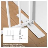 Freestanding Short Dog Gate, 13\' Tall Small Pet Gate Easily Step Over, 16\'- 44'' Width Expandable Metal Small Puppy Gatefor Stairs, Doorways, Kitchen,House Indoor/Outdoor Use-No Drill Pressure Mount