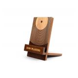 Sonny & Sloane Now Playing Vinyl Record Stand: Classic Brown Wood Record Holder - Vinyl Accessories for LP enthusiasts - Home Desk Decor for Music Lovers