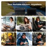 Portable Electric Lunch Box â 1200ml Self-Heating Food Container with 6-Temp Control, Long-Lasting Battery & USB-C âWireless Food Warmer for Office, Camping, Travel â Includes Insulated