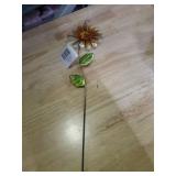 Metal Sunflower Garden Stake