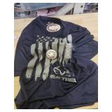 Realtree American Flag Long Sleeve T-Shirt Security Tag Still On