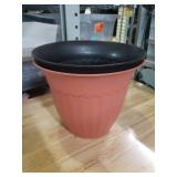 Pink And Black Decorative Planter Pots