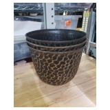 Decorative Giraffe Print Planter Pots