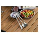 Boundless Voyage Titanium Cutlery Set Portable Camping Tableware Chopsticks Knife Fork Spoon Set for Home Travel (3 PCS SET)