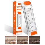 VEURCHY 120W 24V Dimmable LED Driver,Triac Dimmable Transformer AC 120V to DC 24V 120 Watt Compatible with Lutron & Leviton Dimmer Switches, Dimmer Led Power Supply 24 Volt for Strip Lights