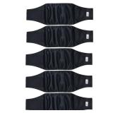 5 Pack Dog Diapers Male Reusable, Premium Belly Bands for Male Dogs, High Absorbing Dog Pee Wraps for Doggie in Incontinence or Excitable Urination and Training Black L