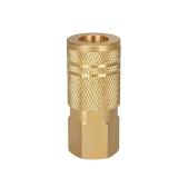 WYNNsky Industrial Air Coupler, 1/4 Inch Body Size, 3/8 Inch NPT Female Threads Size, Brass Air Hose Fittings