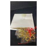 12 Pcs Metal Gold Bow Ornaments Gold Bow Decoration for Valentines Tree Topper Garland Fireplace Wreath Christmas Tree Hanging Decor for Floral Arrangement Gift Box Basket Home Indoor Outdoor