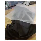 Large Satin Bow for Backdrop, 75\' x 18\' Giant Bow Ribbon Tie for Themed Room Wall Decor Ormanents Door Wedding Engagement Bachelorette Shower Bridal Christmas Tree Decoration (Black, 18x75 Inches)