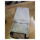 GorYeeFine Gold 5x7''Double Floating Frame,For Photo Sizes(3.5 x5'' & 4x 6''),4X6''Metal Lace Edge Frames Adjustable Tabletop/Shelf Photo Frame,for Wedding,Thanksgiving,Christmas