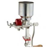 Victoria Manual High Hopper Grain Grinder  Silver