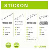 STICKON Stainless Steel Gua Sha Scraping Massage Tool Set IASTM Tools Great Soft Tissue Mobilization Tool (J Shape)
