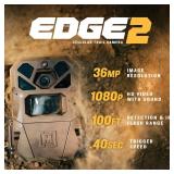 Moultrie Edge 2 Cellular Trail Camera - Auto Connect Nationwide 4G LTE - On Demand 36MP Photo - 1080P Video with HD Audio - 100 Ft Detection Range - Low Glow Flash