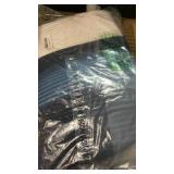 Cotton Jumbo Bath Towels Set - Navy Blue and White