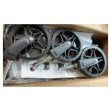 ROSONG Collapsible Wagon Cart with Wheels Foldable - Folding Utility Heavy Duty Wagons Carts for Grocery Sports Garden Shopping Camping Wheelbarrows (Black, 120L)