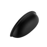 Ravinte 10 Pack 3\' Drawer Pulls Flat Black Cabinet Cup Pulls Kitchen Hardware Cabinet Handles Drawer Handles Knobs 3 inch Hole Center