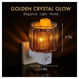 MeplLivs Warmers Pluggable Fragrance Warmer- Decorative Plug-in for Warming Scented Candle (Golden)