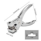 T-Slot Hole Punch Heavy Duty - Handheld Punch for ID Cards, Plastic, Cardstock, Cardboard & PVC - Sharp Visible Blade Edge, Durable Zinc Alloy Construction, Easy Spring Action for Fast, Clean Holes