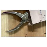 T-Slot Hole Punch Heavy Duty - Handheld Punch for ID Cards, Plastic, Cardstock, Cardboard & PVC - Sharp Visible Blade Edge, Durable Zinc Alloy Construction, Easy Spring Action for Fast, Clean Holes