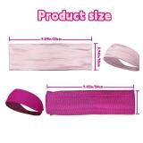 HAIOLORPRO 8PCS Workout Headbands for Women Non Slip, Elastic Thick Head Bands, Stretchy Soft Wide Headbands for Women Men for Running, Workouts, Yoga, Daily Use