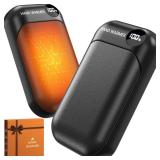 Hand Warmers Rechargeable 2 Pack, 4-Levels 104Â°F to 131Â°F Electric Hand Warmers with 6000mAh Battery, UL Certified Safe, Portable Pocket Hand Warmer for Women Men Kids, Fishing, Hunting, Golf,Ca