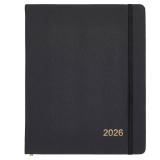 2026 Textured Cover Weekly Monthly Planner, 8\'x10\': 14 Months (November 2025 - December 2026) / 2026 Calendar / 2026 Weekly Calendar/Weekly Planner Organizer (Black)