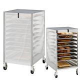 Pan Bun Rack Cover, PVC Frosted,High Density Waterproof Bread Rack Cover,Kitchen Bakery Single Rack Covers. (23\'W x 28\'D x 32\'H)