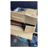 HSEONEJIA C-Shaped End Table for Couch, Adjustable Height TV Tray Table, 360Â° Rotatable Small Foldable Bed Side Table for Living Room