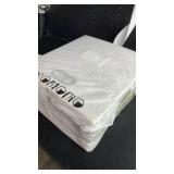 DECOMOMO Felt Storage Bins, 13 inch Cube Storage Bins with Labels for Organization (Cube 13\' / 6pcs, Beige)