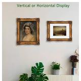 FJXMFRAME Vintage 8x10 Picture Frame Gold Antique Picture Frames for Wall Hanging & Tabletop, Ornate Baroque Frames 8x10 or Matted to 5x7 Photo (8x10 inch, Bronze)