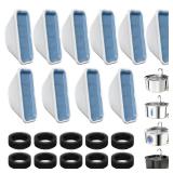 20 Pack Cat Water Fountain Filters for 3.2L/108oz & 84oz/2.5L Pet Water Fountain,Replacement Filters 10 Pack with 10 Pack Filter Sponges
