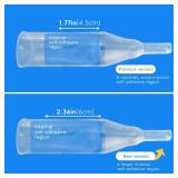 20 Silicone Condom Catheters, Self-Sealing Set, Gel Extended Adhesive Condom External Catheters, Day and Night Use, Quick and Easy Drainage, No Backflow, No Leakage + Sticky (+Sticky/29mm/1.14inch)