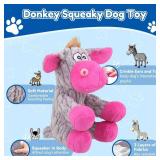 loncoldy Plush Chew Toys for Large Dogs, Tough Crinkle Stuffed Animal Squeaky Interactive Toys for Small Medium Large Dogs, Keep Them Busy, Big Pet Toys