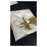 ONWAY Christmas Gold White Throw Pillow Covers 20x20 Inch Set of 4 Snowflakes Decorations Cushion Cases Xmas Decor for Couch Sofa Car Bedroom