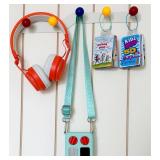 Silicone Case for Yoto Mini and Card Holder for Yoto Cards, Protective Silicone Adventure Jacket with Shoulder Strap, 200 PCS Tabs 10 Loops Kids Travel Carrier of Yoto Accessories, Aqua