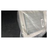 Fits 14x6 Duct Opening | Steel Baseboard Air Supply Grille with Multi-Shutter Damper by Handua | Air Register Vent Cover Grill | White | Outer Dimensions: 15-1/4\' x 7-1/4\'