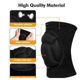 Banzk Protective Knee Pads, Thick Sponge Anti-slip,Women's/Men's Knee Pads for Volleyball, Rock Climbing, Cycling, Dancing, Gardening, Gardening, Flooring, House Cleaning, Construction Work with Thick