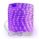 Brizled Purple Rope Lights, 18ft 216 LED Purple Halloween Lights, 120V Plugin Rope Light Connectable, Indoor Outdoor Halloween Light, Waterproof Holiday Lighting for Patio Xmas Deck Pool Camping Decor