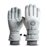 JJZS Winter Ski Snow Gloves for Men, Women, Youth | Touchscreen & Waterproof & Windproof Cold Weather Hand Warming Gloves for Skiing, Snowboarding, Cycling, Running, Winter Work