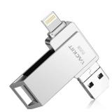 MFi Certified 512GB Flash Drives 3.0 High Speed 3ni1 USB Stick External Storage Compatible for iPhone/PC/IP