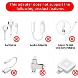 4 Pack Lightning to USB C Adapter for iPhone 15/16/17/17 Pro Max/Plus,Samsung S25,Support Charging & Data Transfer,Type C Charger Connector Cable,Lightning Female to USB C Male Adapter,Not for Audio