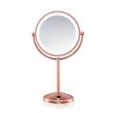 LED Vanity Mirror with Rose Gold Base