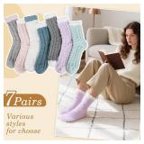 Chalier Womens Winter Fuzzy Socks Cozy Fluffy Sock Warm Fuzzy Christmas Socks for Women Chalier Womens Winter Fuzzy Socks Cozy Fluffy Sock Warm Fuzzy Christmas Socks for Women
