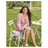 AlvaQ Plus Size Dresses for Women Square Neck Long Sleeve Dress Embroidery Eyelet A Line Sundress with Pockets SIZE XL AlvaQ Plus Size Dresses for Women Square Neck Long Sleeve Dress Embroidery Eyelet A Line Sundress with Pockets SIZE XL