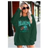 MAXIMGR Football Sweatshirt Women Game Day Sweatshirts Football Team Fans Pullover Shirt Sunday Funday Long Sleeve Tops SIZE L MAXIMGR Football Sweatshirt Women Game Day Sweatshirts Football Team Fans Pullover Shirt Sunday Funday Long Sleeve Tops SIZE L